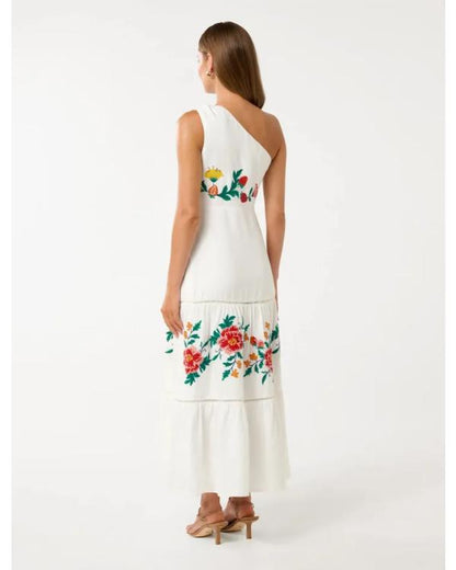 The Good Stuff With Mary Berg 2025 One Shoulder Floral Dress