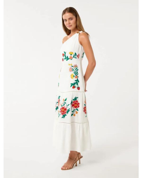 The Good Stuff With Mary Berg 2025 One Shoulder Floral Dress