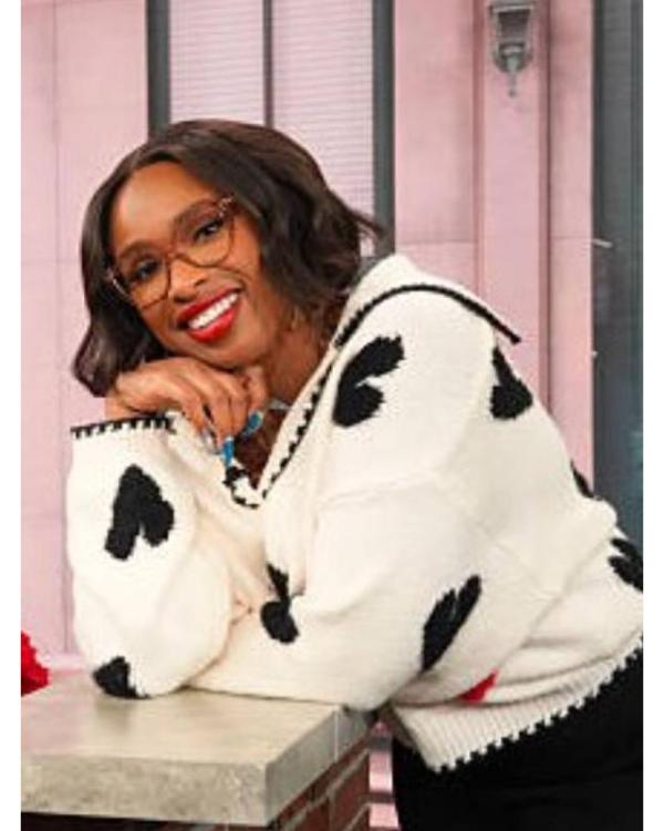 The Jennifer Hudson Show 2025 Jennifer Hudson Hearts Sweater