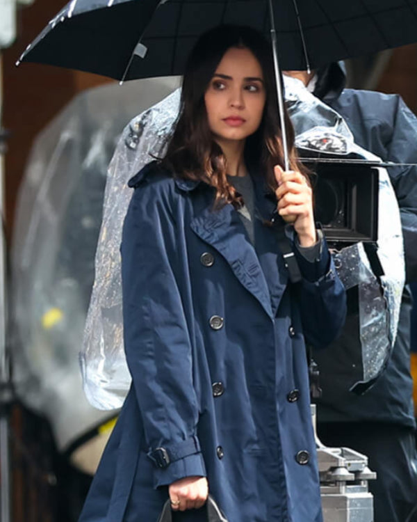 The Life List 2025 Sofia Carson Blue Coat