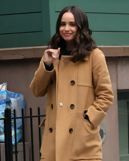 The Life List 2025 Sofia Carson Brown Coat