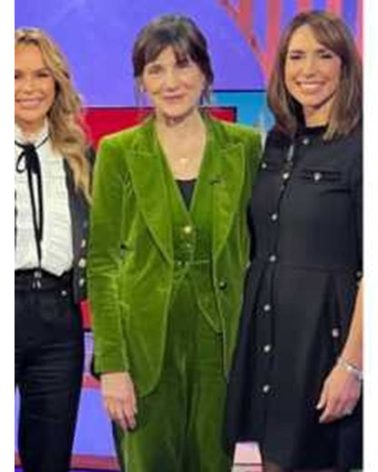 The One Show 2025 Harriet Walter Green Velvet Blazer
