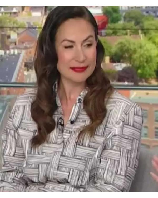 The Social 2025 Cynthia Loyst Geometric Print Shirt