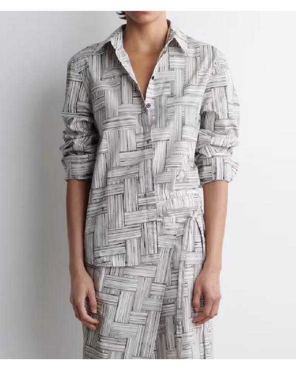 The Social 2025 Cynthia Loyst Geometric Print Shirt