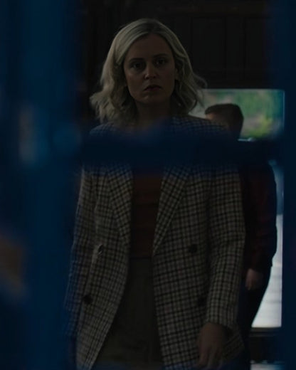 The Stolen Girl 2025 Denise Gough Plaid Blazer