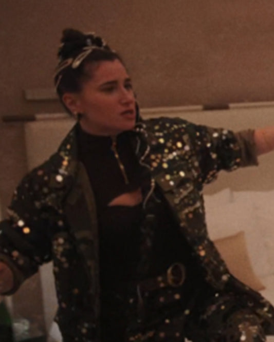 The Studio 2025 Kathryn Hahn Embellished Camo Jacket