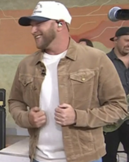 The Today Show 2025 Cole Swindell Brown Velvet Jacket