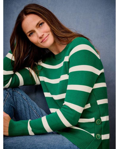 The Today Show 2025 Dylan Dreyer Green Striped Sweater