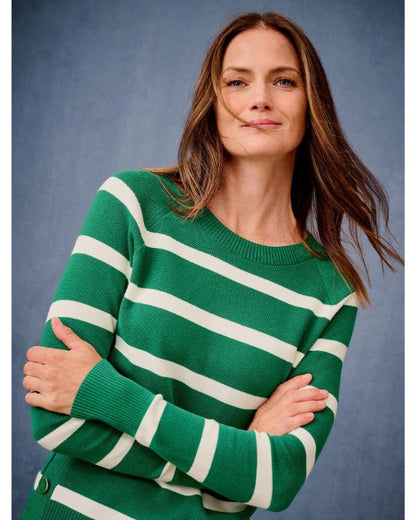 The Today Show 2025 Dylan Dreyer Green Striped Sweater