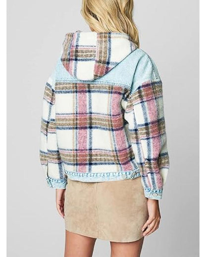 The Today Show 2025 Dylan Dreyer Plaid & Denim Jacket