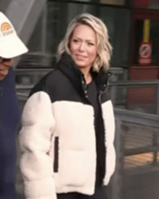 The Today Show 2025 Dylan Dreyer Shearling Puffer Jacket