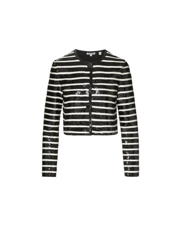 The Today Show 2025 Jenna Bush Hager Sequin Striped Jacket