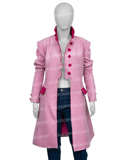 The Today Show 2025 Jenna Bush Hager Pink Scallop Coat