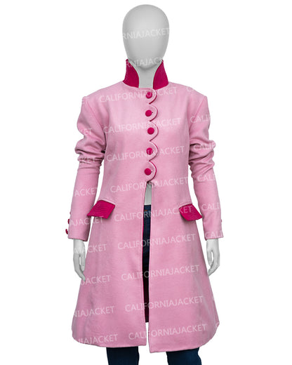 The Today Show 2025 Jenna Bush Hager Pink Scallop Coat
