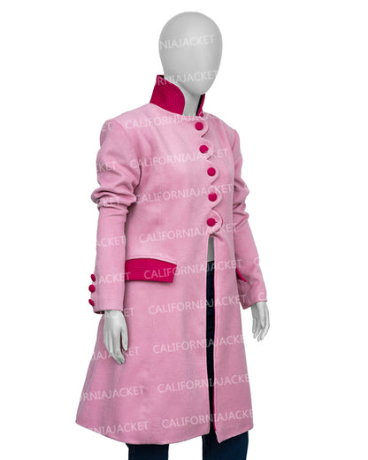 The Today Show 2025 Jenna Bush Hager Pink Scallop Coat