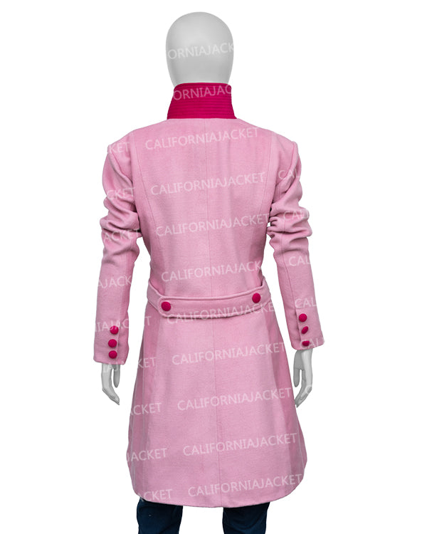 The Today Show 2025 Jenna Bush Hager Pink Scallop Coat