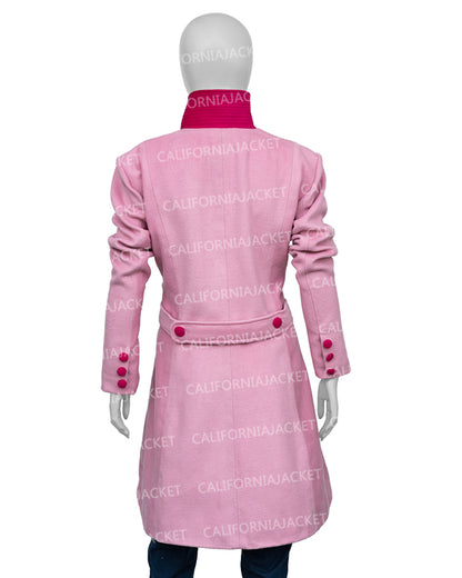 The Today Show 2025 Jenna Bush Hager Pink Scallop Coat