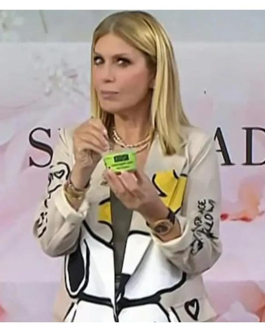 The Today Show 2025 Jill Martin Beige Snoopy Blazer
