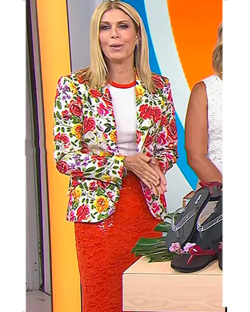 The Today Show 2025 Jill Martin Floral Blazer