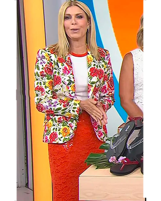 The Today Show 2025 Jill Martin Floral Blazer