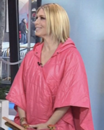 The Today Show 2025 Jill Martin Quilted Puffer Wrap Jacket