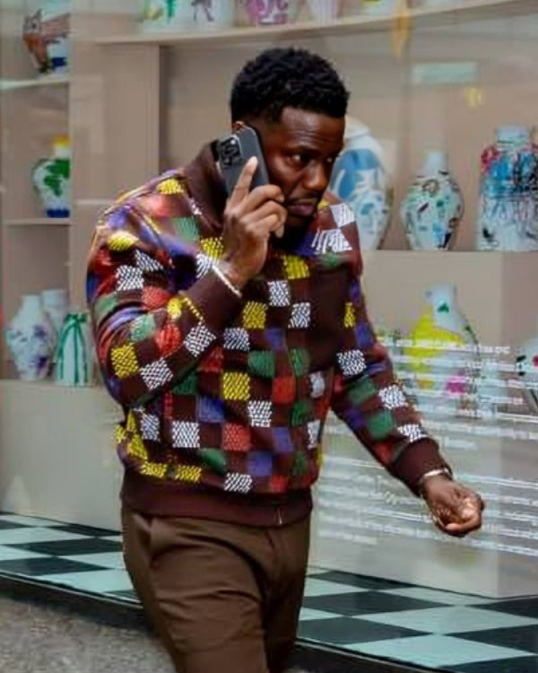 The Today Show 2025 Kevin Hart Brown Checkered Jacket