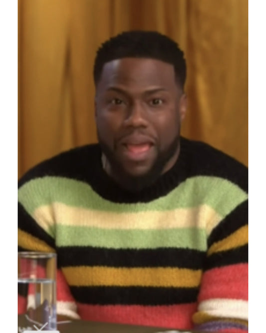 The Today Show 2025 Kevin Hart Multicolor Striped Sweater