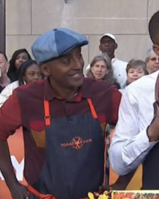 The Today Show 2025 Marcus Samuelsson Colorblock Suede Shirt