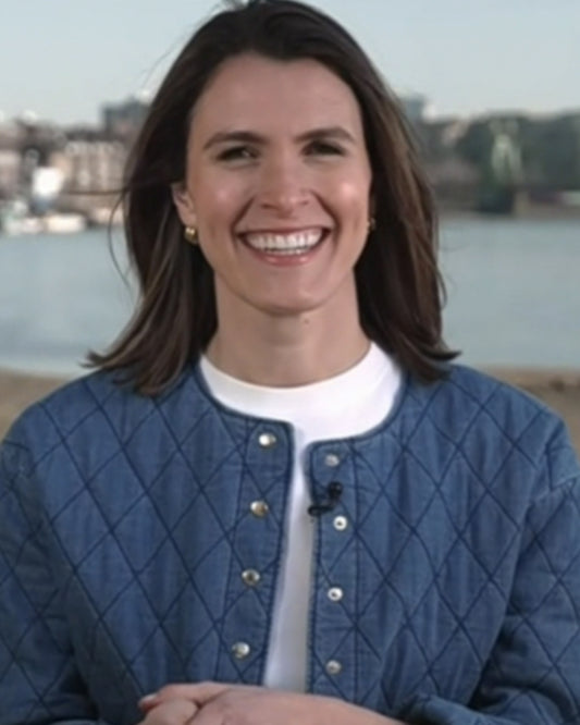 The Today Show 2025 Molly Hunter Quilted Denim Jacket