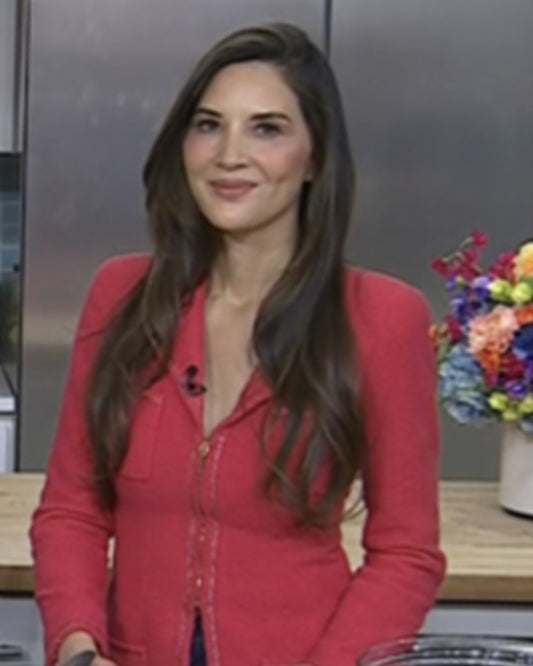 The Today Show 2025 Olivia Munn Pink Tweed Jacket