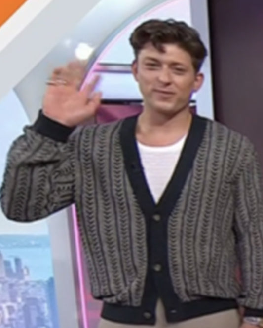 The Today Show 2025 Tom Francis Grey Cardigan