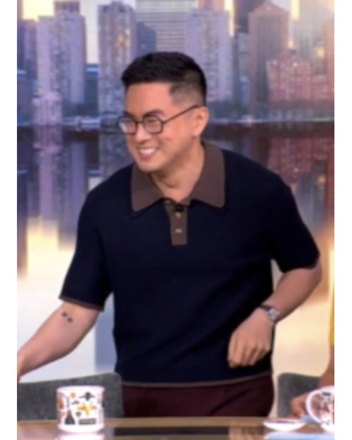 The View 2025 Bowen Yang Black Polo Shirt