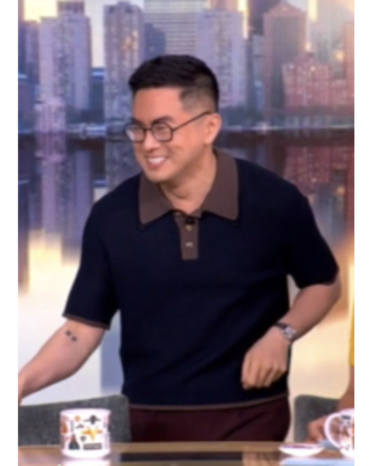 The View 2025 Bowen Yang Black Polo Shirt