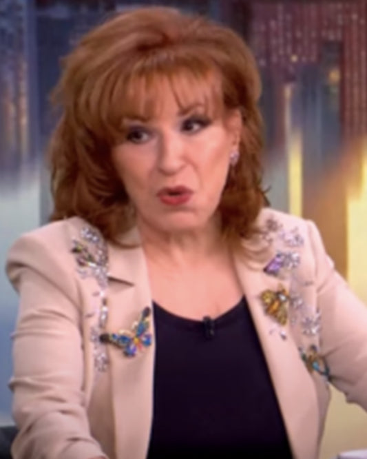 The View 2025 Joy Behar Beige Beaded Blazer