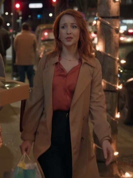 The Wish Swap 2025 Emily Tennant Brown Coat