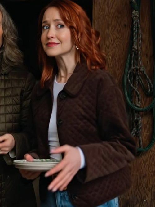 The Wish Swap 2025 Emily Tennant Brown Quilted Jacket