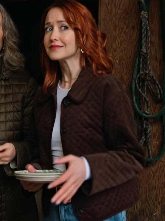 The Wish Swap 2025 Emily Tennant Brown Quilted Jacket