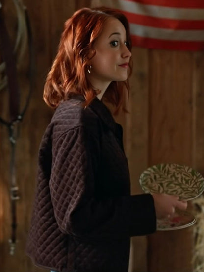 The Wish Swap 2025 Emily Tennant Brown Quilted Jacket