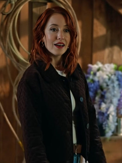 The Wish Swap 2025 Emily Tennant Brown Quilted Jacket