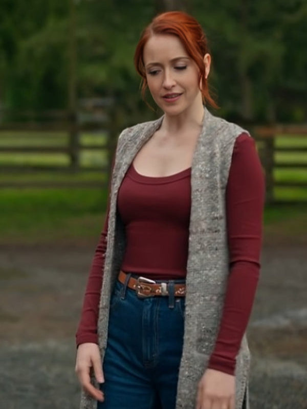 The Wish Swap 2025 Emily Tennant Long Grey Vest