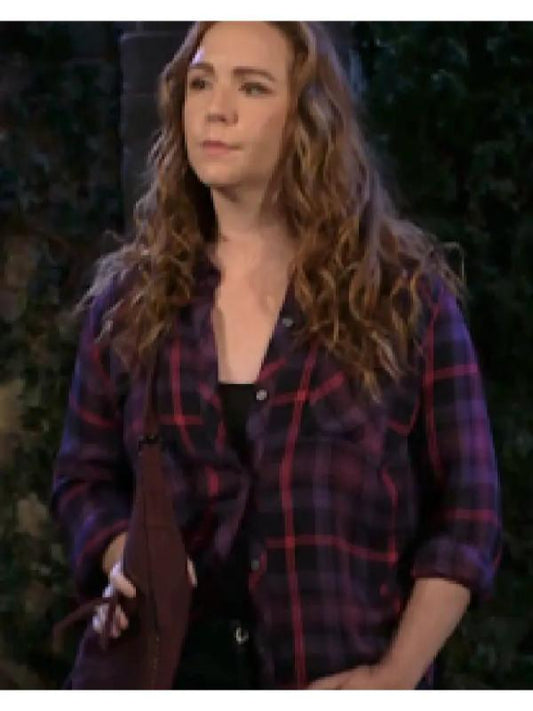 The Young And The Restless 2025 Mariah Copeland Plaid Shirt