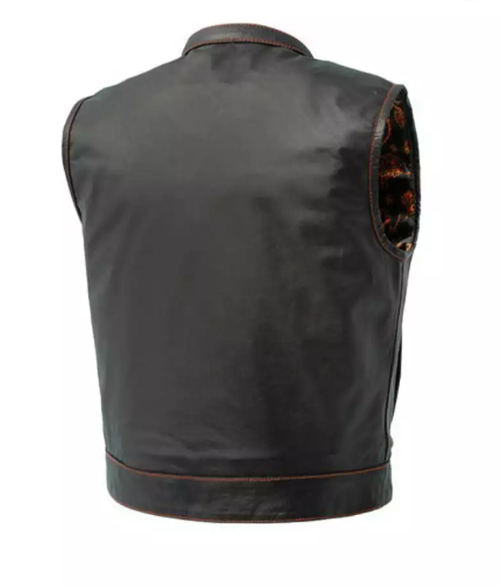 The Club Cut Motorcycle Leather Vest