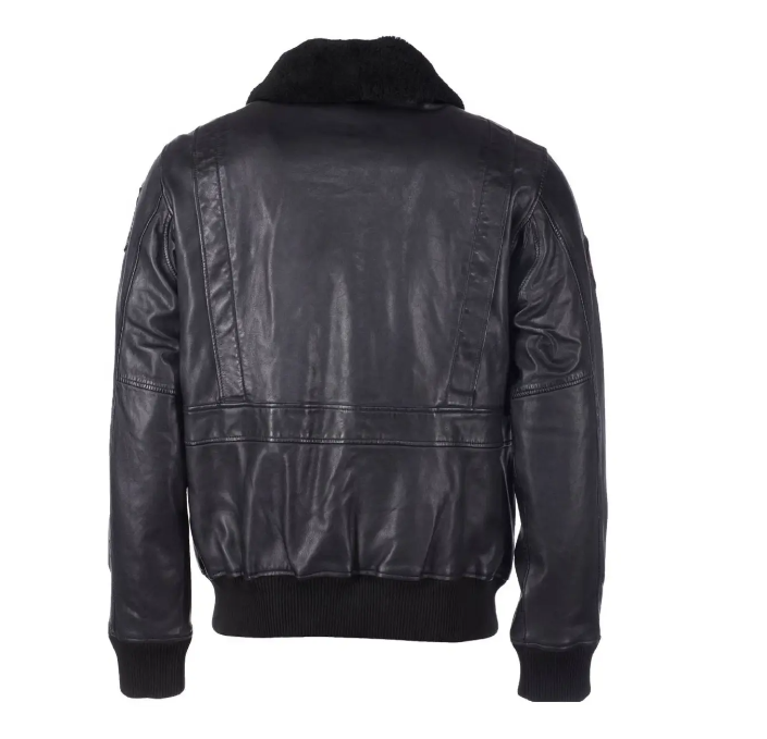 The Official Top Gun Bomber Shearling Leather Jacket - RECREATED EDITION