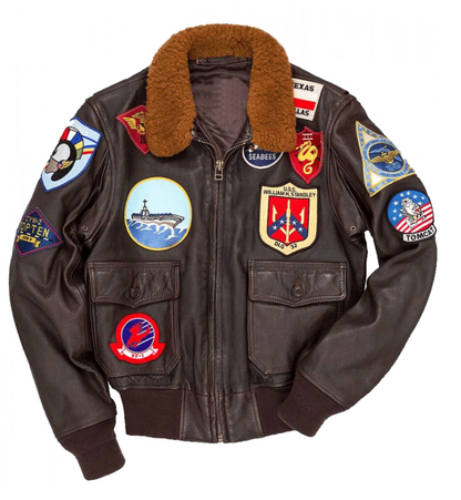 Tom Cruise Top Gun Aviator Leather Jacket - RECREATED EDITION