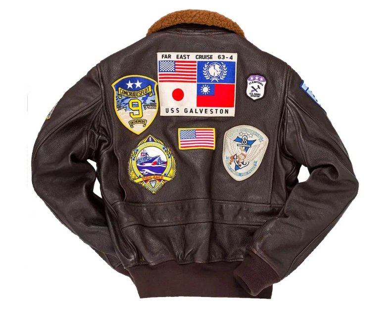 Tom Cruise Top Gun Aviator Leather Jacket - RECREATED EDITION