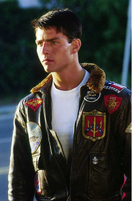 Tom Cruise Top Gun Aviator Leather Jacket - RECREATED EDITION
