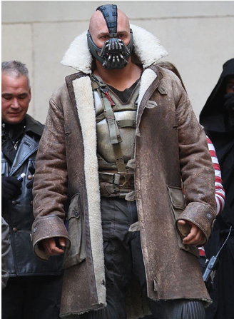 Tom Hardy The Dark Knight Rises Leather Trench Coat