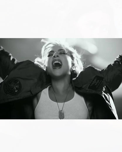 Top Gun Lady Gaga Green Flight Jacket