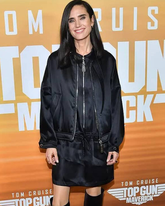 Top Gun Maverick 2022 Jennifer Connelly Black Jacket