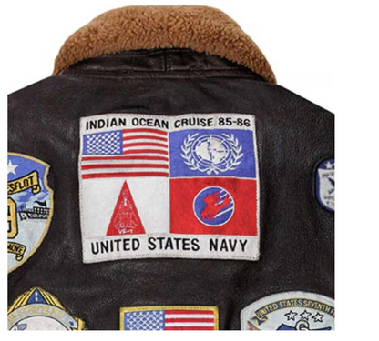 Top Gun-2 Bomber Shearling Leather Flight Jacket - RECREATED EDITION